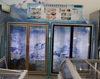 Glass door for reach in commercial display cooler anti condensation