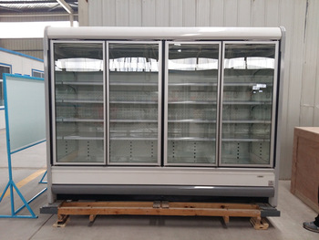 Defrost glass door for Commercial Upright Beverage Refrigerator