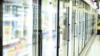 Defrost glass door for Commercial Upright Beverage Refrigerator