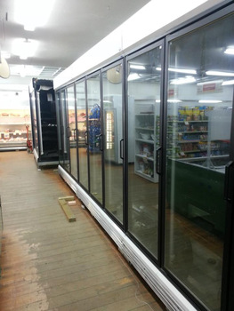 Glass door for commercial refrigeration systems electric heated auto defrost