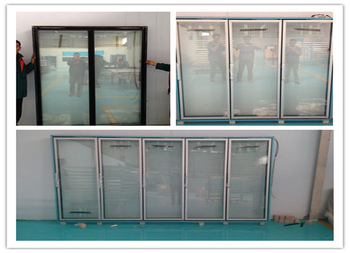 refrigeration equipment low e glass door