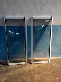 new product aluminum alloy and pvc frame glass door mutiple color