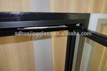 Vertical fridge glass door with narrow frame for big vision