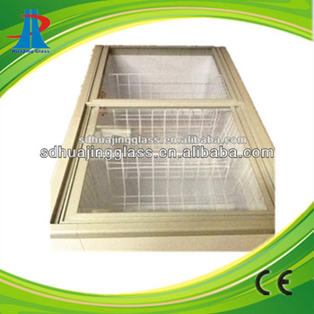 chest deep freezer sliding flat glass door