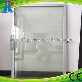 tempered lowe glass door for display refrigerator