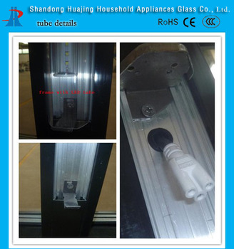 new refrigerator anti fog glass doors for frozen food