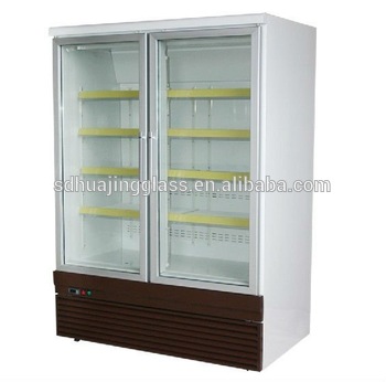 Hot selling milk refrigerator anti condensation glass doors for Oceania supermarket