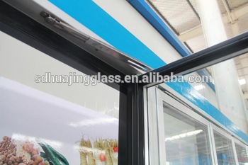 Popular aluminum alloy or PVC profile handle freezer cold room insulating glass doors