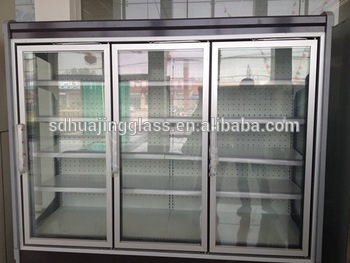 2014 hot selling durable energy saving freezer glass door
