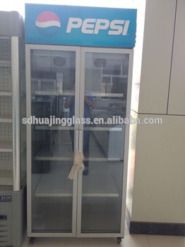 2014 hot selling energy saving freezer glass doors