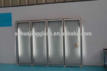 glass doors for refrigerators and freezers in supermarket