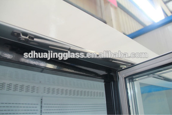 Economic Hold open and door stop transparent self closing chiller glass door for Australia supermarket