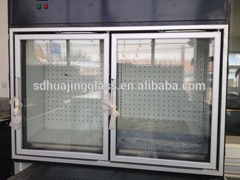 Anti fog Low e schotte glass wine chiller glass doors