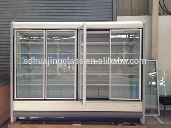 mini freezer glass doors used for supermarkets