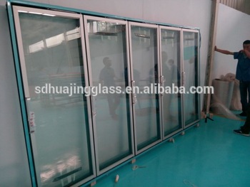 commercial display walk in freezer glass doors for supermarket use