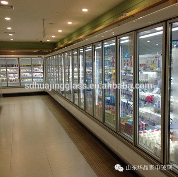 Heated glass door for supermarket Beverage Display cooler