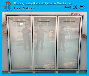 electric heater condensation free glass doors for cold room