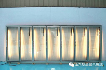 electric heated anti condensation glass doors for walk in cold room