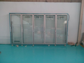 Anti fog electric heated glass doors for upright coolers freezers