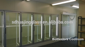 High quality upright freezer glass doors for supermarkets
