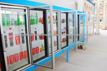 Anti fog electric heated aluminum glass doors for supermarket walk in coolers freezers