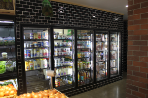 Electric heated glass doors for supermarket walk in coolers freezers