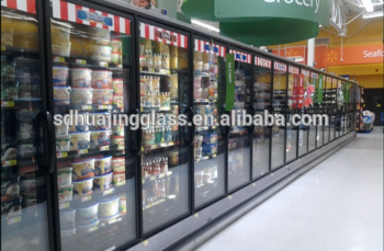 High quality energy efficient upright freezer glass doors for supermarkets walk in freezer
