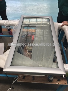 double hollow Low E glass door for walk in cold room reach in cold room