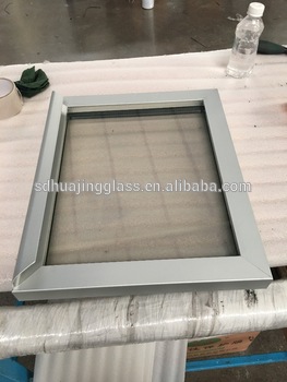 aluminum alloy frame double hollow Low E glass door for mini freezer back bar cooler counter top freezer