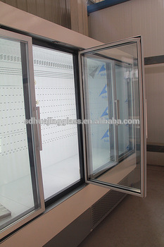 new style double layer glass door for display fridge glass door fridge