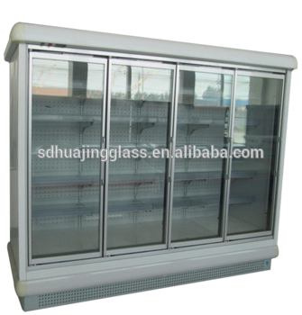 single hollow double hollow Low E cold room glass door narrow frame glass door