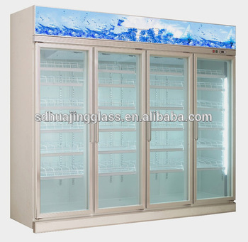supermarket cool room commercial refrigerator glass door with frame electric heating glass door low e energy saving glass door