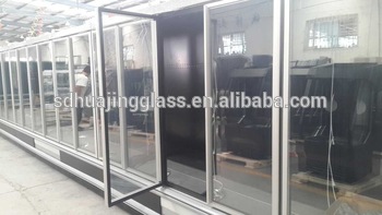 Commercial Glass Door Freezer Supermarket Island Freezer