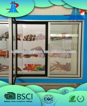 Lockable Glass Door Display Refrigerator Supermarket Beverage Upright Display Cooler