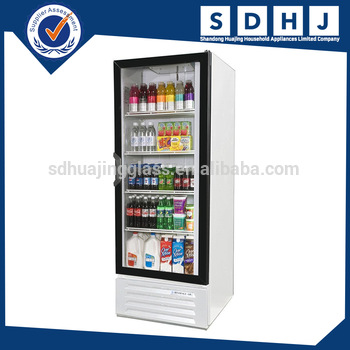 Supermarket Beverage Refrigerator Drink Freezer Front Glass Doors