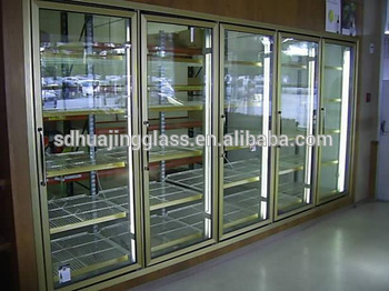Carrier Super Market Commercial Upright Freezer Glass Door Beverage Cooler Glass Door CCC ISO RoHS CE approved