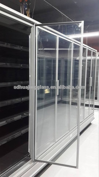 Carrier Super Market Commercial Upright Freezer Glass Door Beverage Cooler Glass Door CCC ISO RoHS CE approved