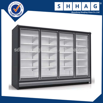Customized Glass Door For Convenience Store Refrigerator
