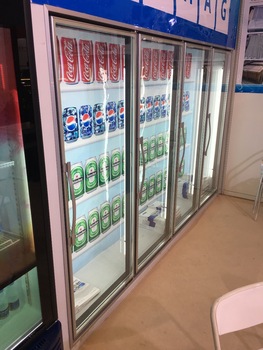 Commercial Tempered glass Low e glass glass door use chiller glass door