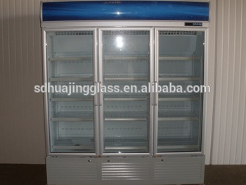 A flower fresh food display showcase refrigerator