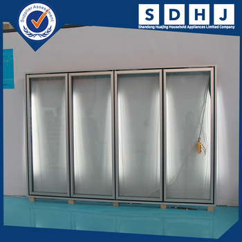 Electrical Heating Transparent Glass Door for Display Showcase