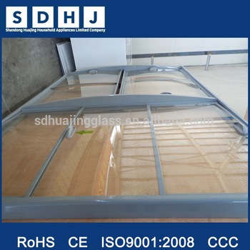 Top Curved Sliding Glass for Chest Freezer