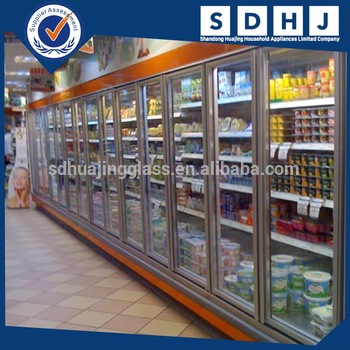 Refrigerator <font color='red'>glass</font> door with <font color='red'>low</font> <font color='red'>e</font> <font color='red'>insulated</font> <font color='red'>glass</font>
