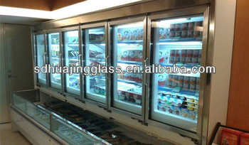 transparent refrigerator glass door from China manufacturer