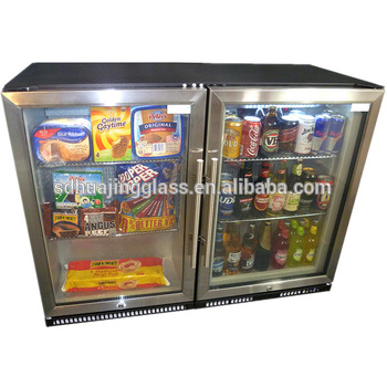 No Compressor Fridge Quiet Mini Bars Transparent Door Fridge