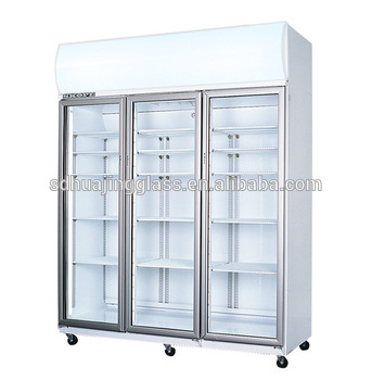 Superior Quality Upright Transparent Door Fridge for Beverage Display
