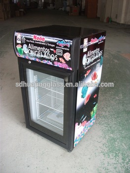 Display Commercial Supermarket Equipment double glazed hinged doors