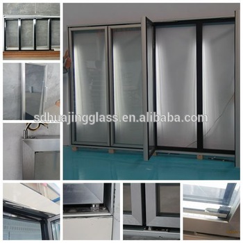 Auto defrost glass door matching with freezer refrigerator for supermarket commercial display
