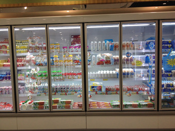 Display cabinet freezer glass door for commercial display and merchandiser