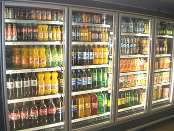 eco friendly anti condensation aluminum frame cooler glass door
